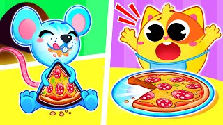 Itsy Bitsy Mouse Wants a Pizza for Kids | Funny Songs For Baby & Nursery Rhymes by Toddler Zoo