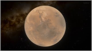 uma volta completa em MARTE / piano universo - space engine