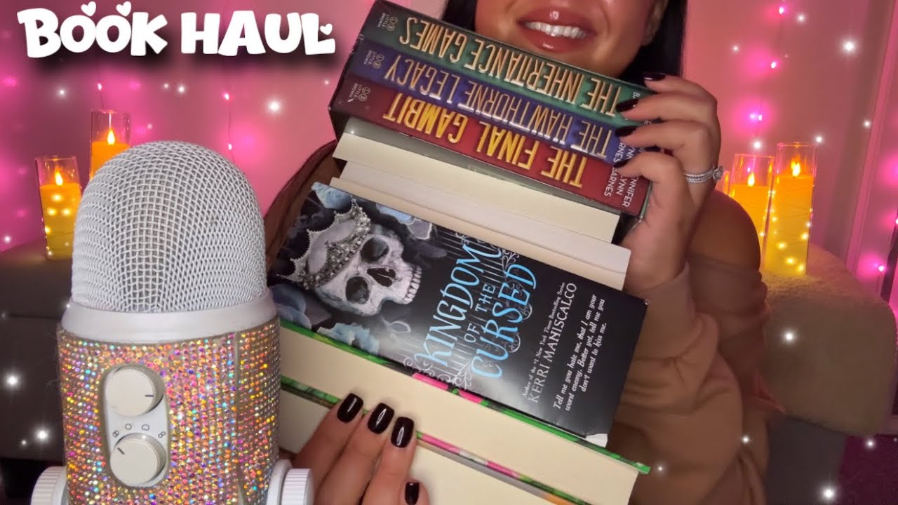 ASMR HUGE Book Haul 💕📚 tapping - tracing - gripping✨ book triggers 🫶 Part 2