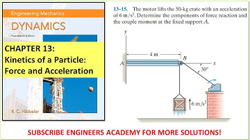 13-15 | Kinetics of a Particle | Chapter 13: Hibbeler Dynamics 14th ed |  Engineers Academy