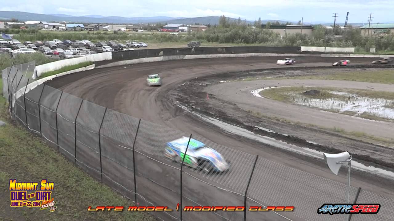 Mitchell Raceway ~ Duel in the Dirt 6.21.14 Late Model / Mod - YouTube