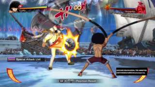 One Piece Burning Blood  Afro Luffy Moveset