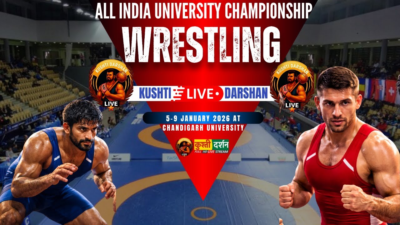 🔴[LIVE] All India Inter University Wrestling Championship || Chandigarh University || Kushti Darshan