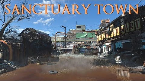 Fallout 4 | Sanctuary Town (Detailed Tour) | PS4 PRO | Mods