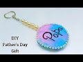 DIY - Father&#39;s Day Keychain Gift • How to make father&#39;s day gift at home • keychain for father&#39;s day