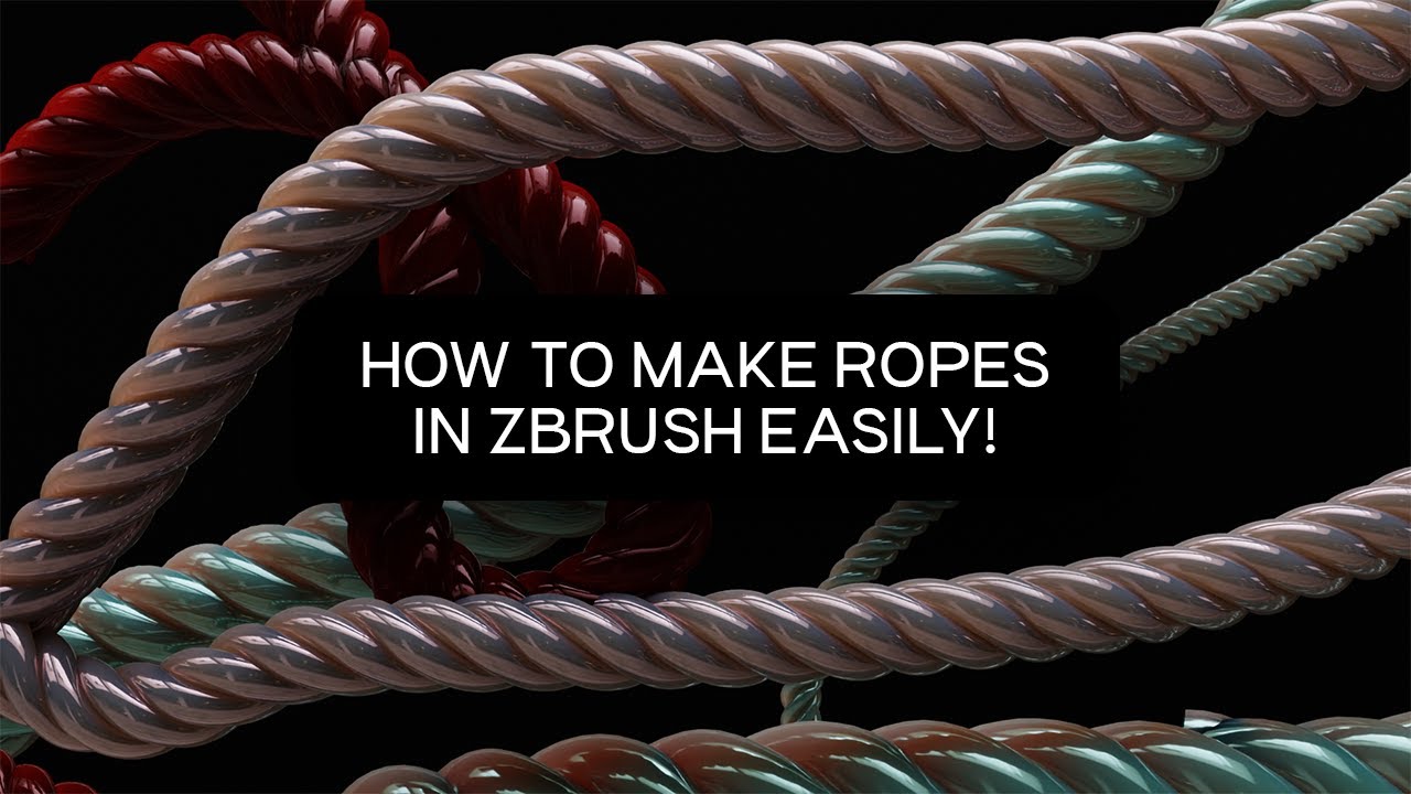 ZBRUSH: HOW TO MAKE ROPES IN ZBRUSH UNDER 1,5 MINUTES - YouTube