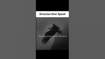 Direction Over Speed #shorts #direction #mindset