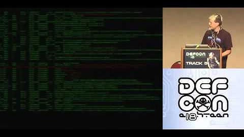 Defcon 18  - Pwned By the owner - What happens when you steal a hackers computer!