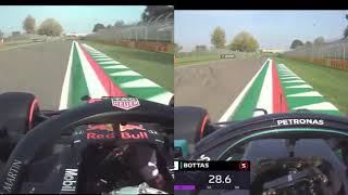 Max 2nd Row Q3 Lap Vs Bottas Pole Lap. Imola