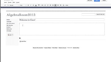 Using Announcements In Google Sites