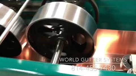 6 Inch K-Style Copper Gutter machine