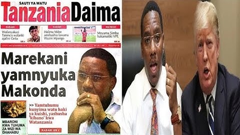 MAREKANI YAMNYUKA MAKONDA, ZITTO ASEMA SIOGOPI, DUDE LA LUGOLA KUSOMBA VIGOGO