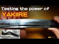 How hard is Hamon of Japanese sword? #hamon #katana #experiment