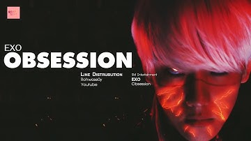 EXO - OBSESSION Line Didtribution (Colour Coded) | 엑소