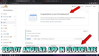 How to deploy angular app on Cloudflare in Hindi
