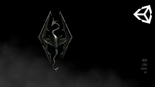 SKYRIM MAIN MENU in Unity - Tutorial