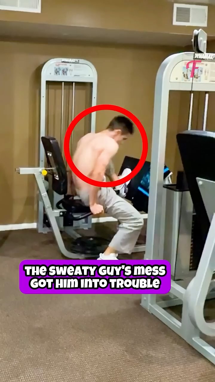 The Sweaty Guy Who Ignored Gym Etiquette #shorts