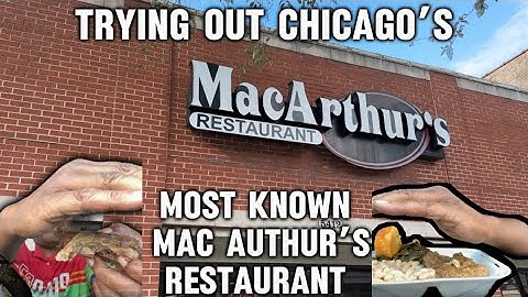 TRYING OUT CHICAGOS MOST KNOWN MAC ARTHUR’S RESTAURANT ( BEST REACTION 🔥)