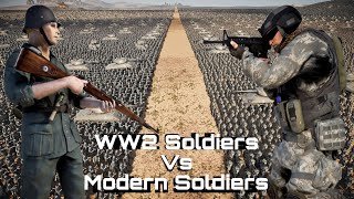 Modern Soldiers Vs WW2 Soldiers | Ultimate Epic Battle Simulator 2 | UEBS 2 screenshot 5