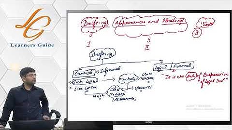 Drafting Pleadings and Appearances | introduction 1 by Cs "Ankush Bansal"