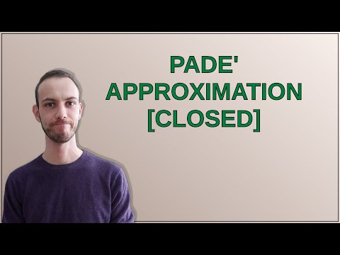 Mathematica: Pade' approximation