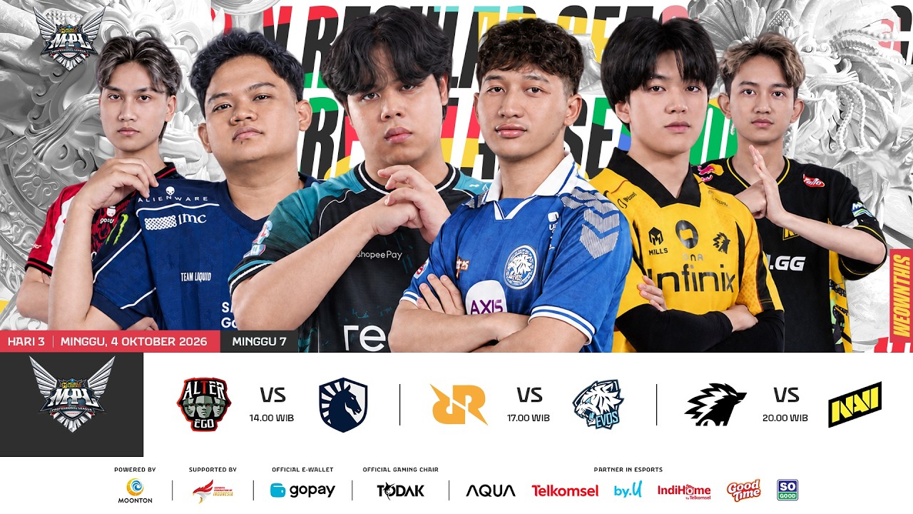 🔴 LIVE | MPL ID S18 | Minggu 7 Hari 3 | Bahasa Indonesia
