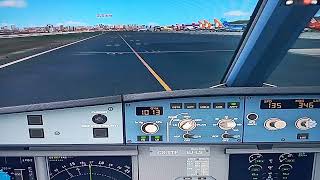 Airbus A320 FSX com pouso completo na cabeceira 35L de Congonhas