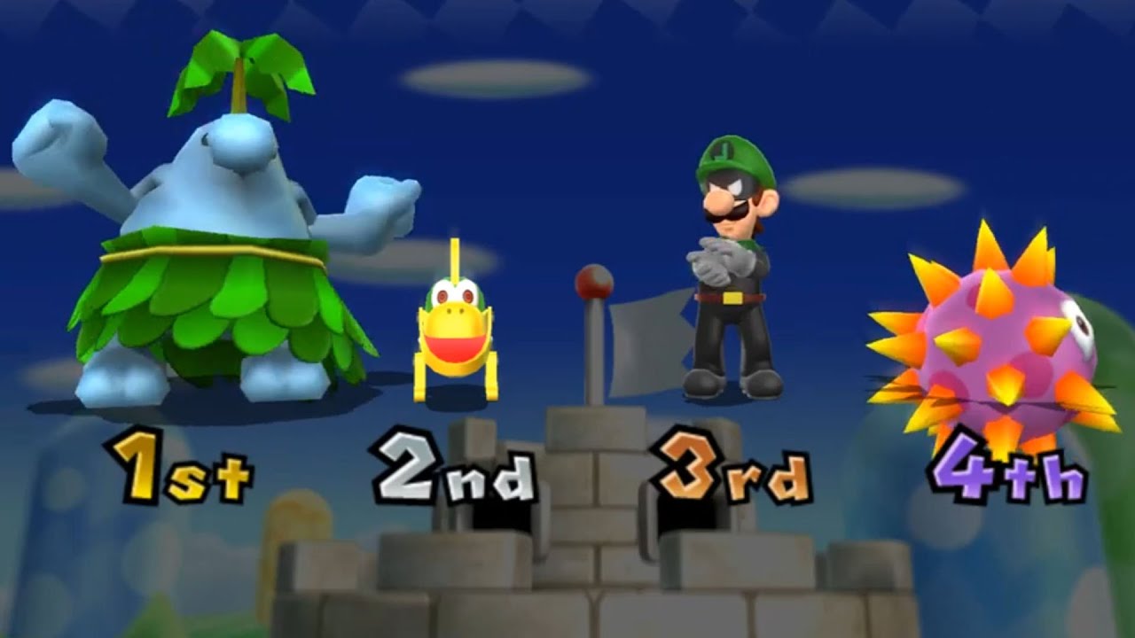 Mario Party 9 - Minigame - Koopa Troopa Vs Luigi Vs Toad Vs Kamek