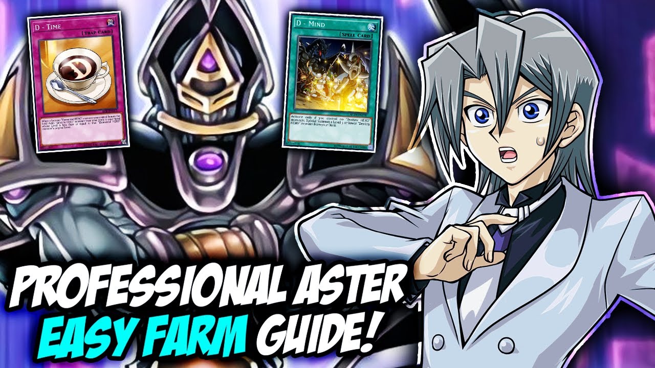 How To Farm PROFESSIONAL ASTER at Level 40! SUPER EASY FARM DECK! [Yu