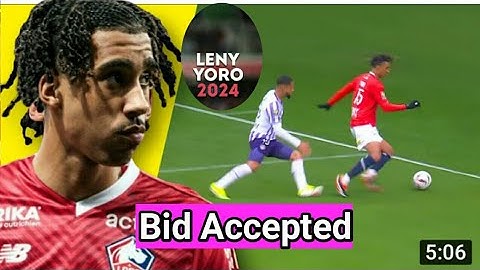 bid Accepted "man united signed leny yoro