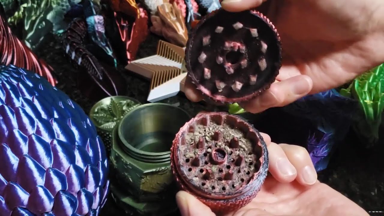 Premium 3D Printed PLA Herb Grinder Demo