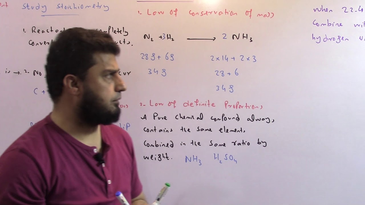 Stoichiometry, FSc 11th Class Chemistry, Urdu/Hindi