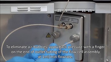 Scintomics Radio HPLC SCI8100 MMVS Part 11 Check for Elimination of Air Bubbles in Flow Cell