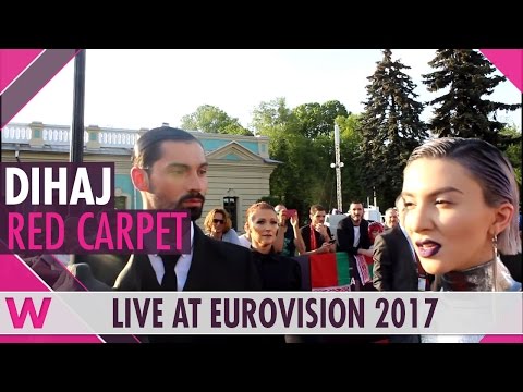 Dihaj (Azerbaijan) Interview @ Eurovision 2017 Opening Ceremony Red Carpet | wiwibloggs