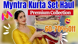 Huge Myntra Kurta Set Haul🥰 Sharara, Anarkali, Festive Everything You Need 💞#myntra #myntrahaul screenshot 5