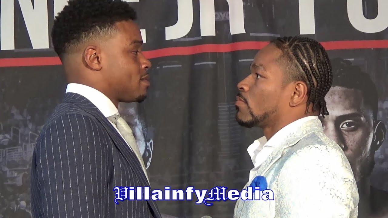 ERROL SPENCE JR VS SHAWN PORTER FIRST FACE OFF - #SPENCEPORTER fighting gold