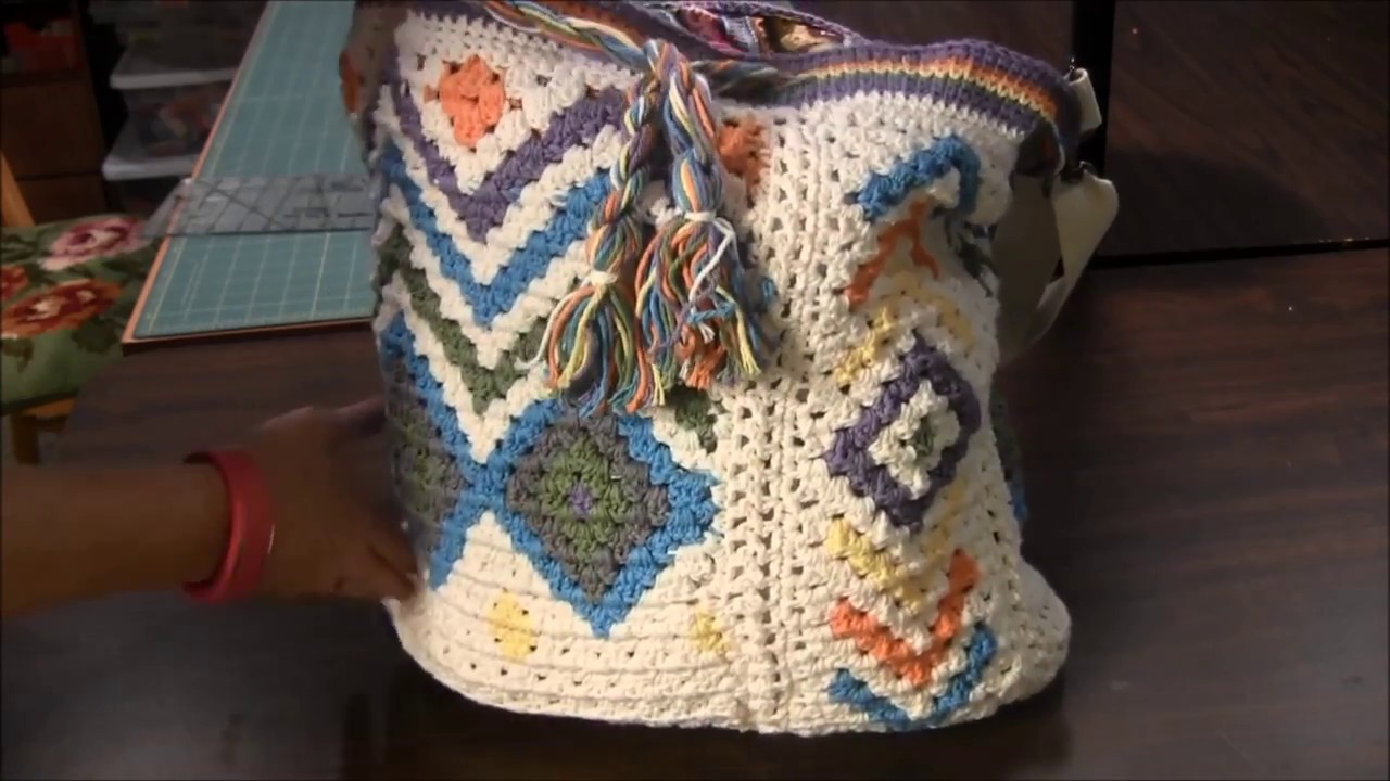 mosaic crochet bolsa pattern