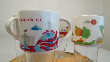 Starbucks You Are Here mugs
