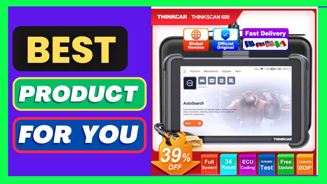 THINKCAR THINKSCAN 689 Auto OBD2 Scanner BI-directional