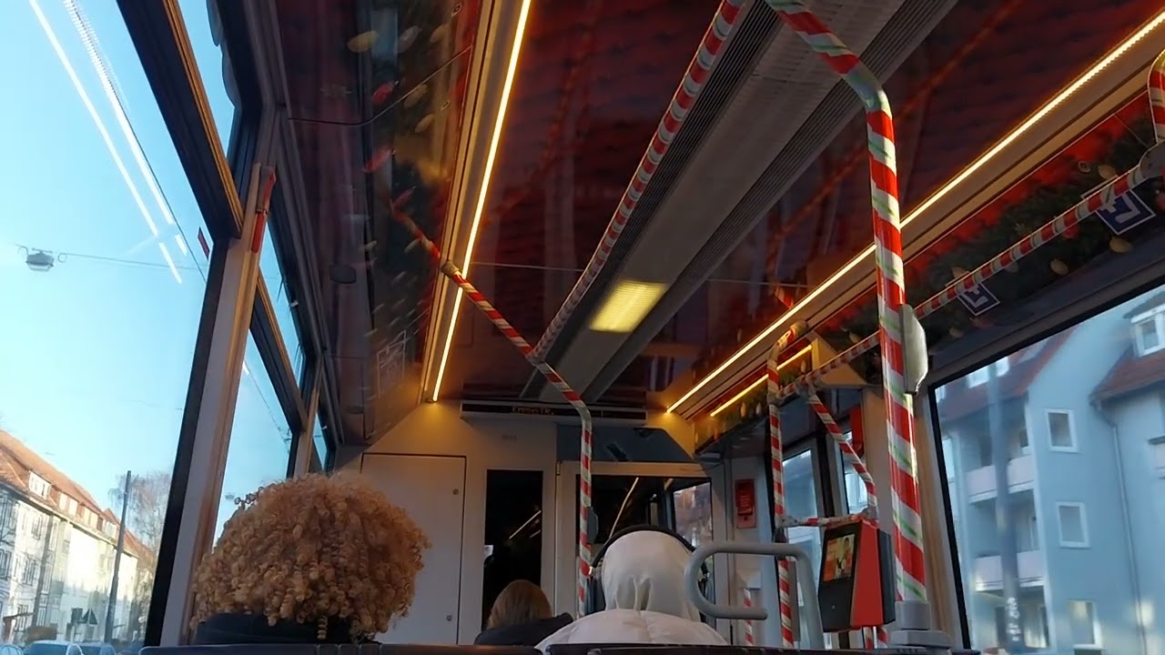 BSAG GT8N Weihnachtsbahn Mitfahrt Teil 3/3