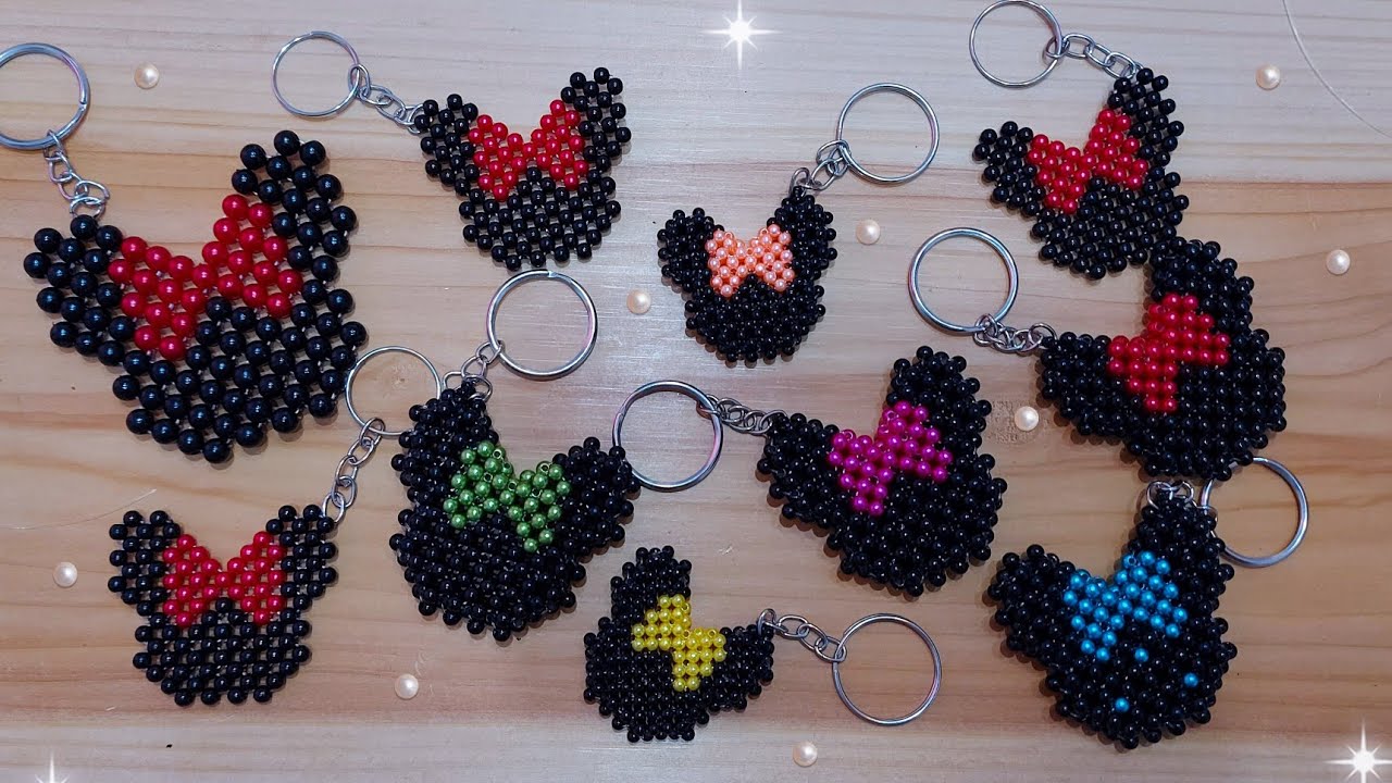 Minnie de pérolas Parte 1 para chaveiros, chinelos e etc.