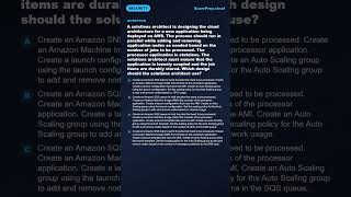 A solutions architect is designing the cloud architecture for a new... | AWS SAA-C03 #Shorts