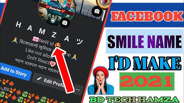 How to create Facebook Smile name I