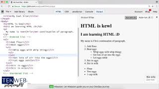 HTML5 and CSS3   4 Nested List