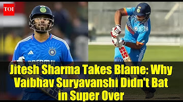 Jitesh Sharma Takes Blame: Why Vaibhav Suryavanshi Didn