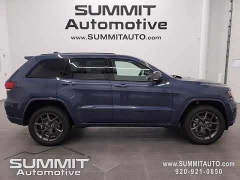 21 Jeep Grand Cherokee Limited 80th Anniversary Slate Blue Walk Around Review 21j73 Sold Summit Youtube