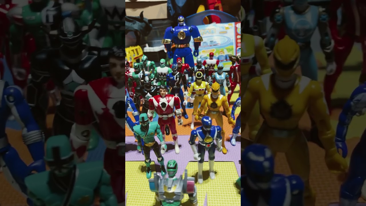 Vintage Power Rangers toy collection 