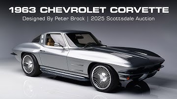 FIRST LOOK - 1963 Chevrolet Corvette Split-Window Coupe designed by Peter Brock - BARRETT-JACKSON