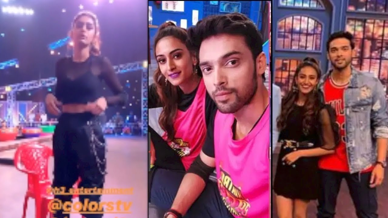 Erica Fernandes Masti On the Sets of Khatra Khatra Khatra with Bharti Singh