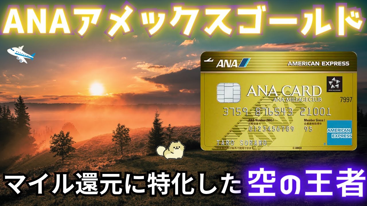 【空の王者】ANAアメリカン・エキスプレス・ゴールド・カードの特徴やメリットデメリットを解説！マイル還元としてゴールドカード最強？